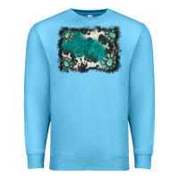 Ocean Blue gemstones background Premium Sweatshirt - BarkalooDesign