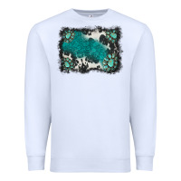 White gemstones background Premium Sweatshirt - BarkalooDesign