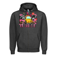 Charcoal Heather bus driver Zipper Hoodie - AdoDesignShop