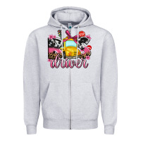 Heather Grey bus driver Zipper Hoodie - AdoDesignShop