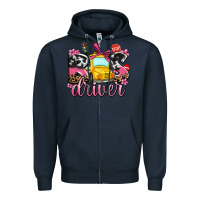 Navy bus driver Zipper Hoodie - AdoDesignShop