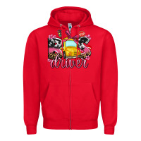Red bus driver Zipper Hoodie - AdoDesignShop