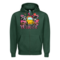 Sports Green bus driver Zipper Hoodie - AdoDesignShop