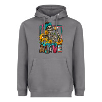 Storm staying alive coffee drinking skeleton Heavyweight Hoodie - Jasminsmagicworld