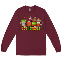 Burgundy hot cocoa Long Sleeve Tee - CowhideDigitalArt