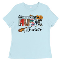 Baby Blue music teacher Ladies Tee - AdoDesignShop