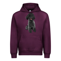 Mauve Wine black poodles dog Urban Hoodie - LillyAllenDesigns