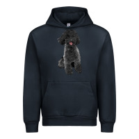 Navy black poodles dog Urban Hoodie - LillyAllenDesigns