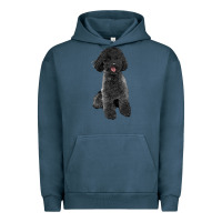 Pigment Midnight Navy black poodles dog Urban Hoodie - LillyAllenDesigns