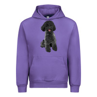 Tulip black poodles dog Urban Hoodie - LillyAllenDesigns