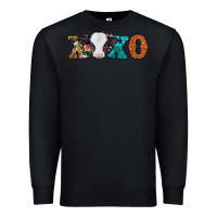 Black xoxo valentines day baby cow Premium Sweatshirt - Jasminsmagicworld