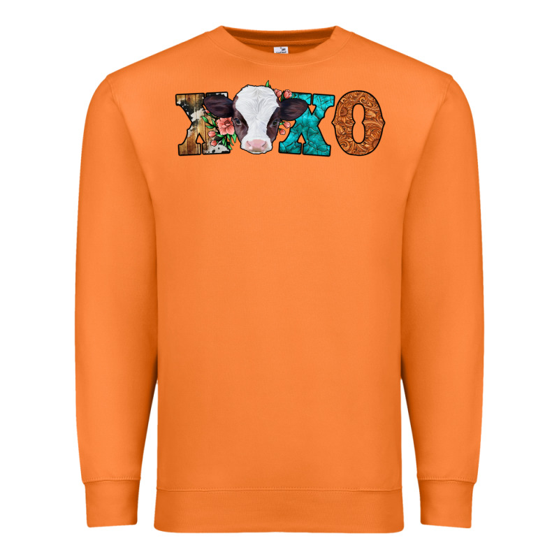 Xoxo Valentines Day Baby Cow Premium Sweatshirt by Jasminsmagicworld | Teevron