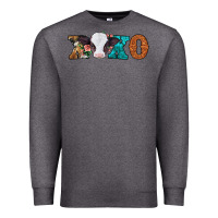 Charcoal Heather xoxo valentines day baby cow Premium Sweatshirt - Jasminsmagicworld