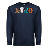 Navy xoxo valentines day baby cow Premium Sweatshirt - Jasminsmagicworld