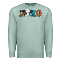 Seafoam xoxo valentines day baby cow Premium Sweatshirt - Jasminsmagicworld