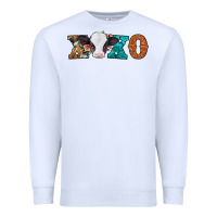 White xoxo valentines day baby cow Premium Sweatshirt - Jasminsmagicworld