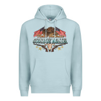 Blue Mist make america cowboy again Premium Hoodie - NancyCooperArtShop