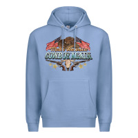 Colony Blue make america cowboy again Premium Hoodie - NancyCooperArtShop