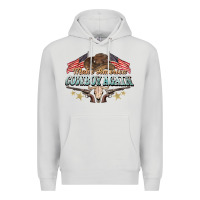 Dove Grey make america cowboy again Premium Hoodie - NancyCooperArtShop