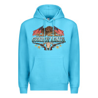 Ocean Blue make america cowboy again Premium Hoodie - NancyCooperArtShop