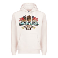 Pale Pink make america cowboy again Premium Hoodie - NancyCooperArtShop