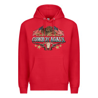 Red make america cowboy again Premium Hoodie - NancyCooperArtShop