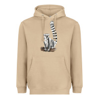 Mushroom Ringtail Cat Heavyweight Hoodie - LillyAllenDesigns