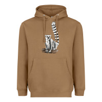 Toasted Coconut Ringtail Cat Heavyweight Hoodie - LillyAllenDesigns