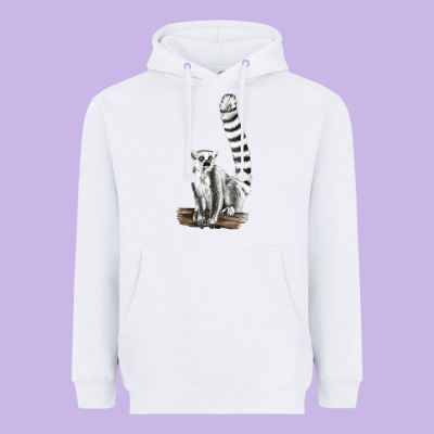 Ringtail Cat Heavyweight Hoodie Designed By Lillyallendesigns