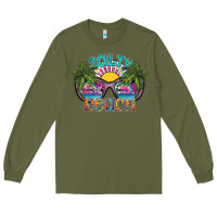 Army Green salty beach Long Sleeve Tee - SublimationCraftShop