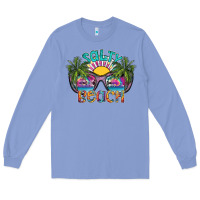 Colony Blue salty beach Long Sleeve Tee - SublimationCraftShop
