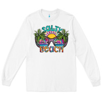 White salty beach Long Sleeve Tee - SublimationCraftShop