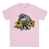 Bubblegum Pink western horseshoe Classic Tee - SublimationCraftShop