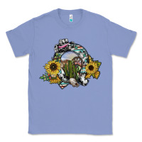 Colony Blue western horseshoe Classic Tee - SublimationCraftShop