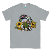 Heather Grey western horseshoe Classic Tee - SublimationCraftShop