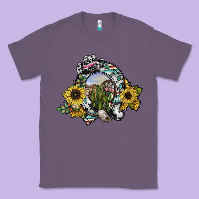 Western Horseshoe Classic Tee Designed By Sublimationcraftshop