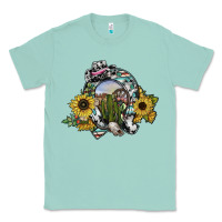 Seafoam western horseshoe Classic Tee - SublimationCraftShop