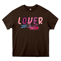 Chocolate Brown Lover Babe Heavy Core Tee - SublimationCraftShop