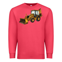 Cardinal Backhoe Loader Truck Premium Sweatshirt - LillyAllenDesigns