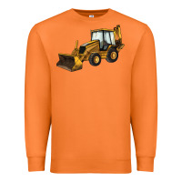 Carrot Backhoe Loader Truck Premium Sweatshirt - LillyAllenDesigns
