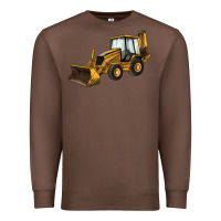 Chestnut Backhoe Loader Truck Premium Sweatshirt - LillyAllenDesigns