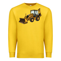 Lemon Backhoe Loader Truck Premium Sweatshirt - LillyAllenDesigns