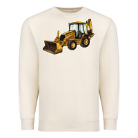 Sandshell Backhoe Loader Truck Premium Sweatshirt - LillyAllenDesigns
