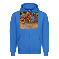 True Royal leopard glitter sunflower gemstone Zipper Hoodie - JahusDesignShop