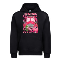 Black in october we wear pink halloween school bus Urban Hoodie - LillyAllenDesigns