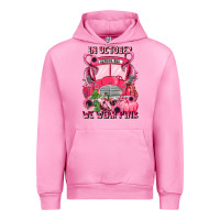 Fuchsia Pink in october we wear pink halloween school bus Urban Hoodie - LillyAllenDesigns