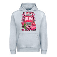 Heather Grey in october we wear pink halloween school bus Urban Hoodie - LillyAllenDesigns