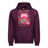 Mauve Wine in october we wear pink halloween school bus Urban Hoodie - LillyAllenDesigns