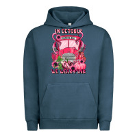 Pigment Midnight Navy in october we wear pink halloween school bus Urban Hoodie - LillyAllenDesigns