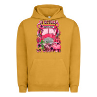 Pigment Peanut Butter in october we wear pink halloween school bus Urban Hoodie - LillyAllenDesigns